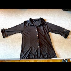 “ No Room For You Button Down Top “